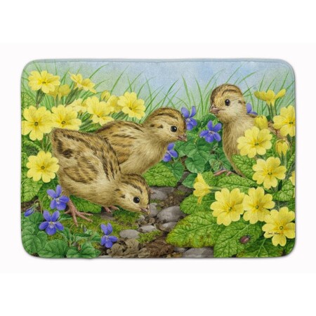 Carolines Treasures Pheasant Chicks Machine Washable Memory Foam Mat ASA2177RUG
